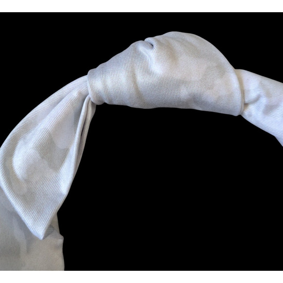 Calia Gray Soft Camo Neutral Printed Knotted Headband NEW Stretch - Picture 4 of 4